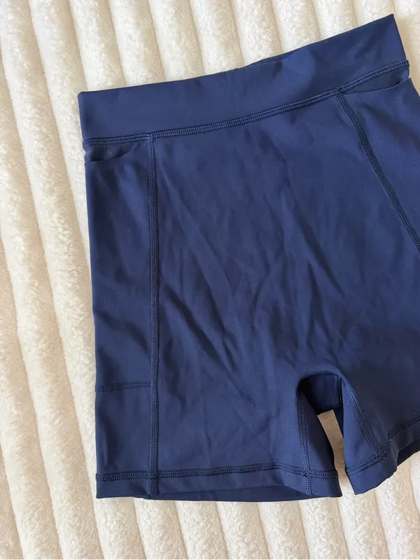 Aerie High-Waist Navy Women’s Active Shorts - Image 2