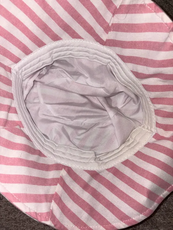 Pink striped bucket hat - Image 3