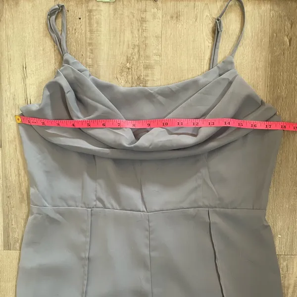 NWT Cider Petrol blue cowl neck wide leg jumpsuit from size XL - Image 6