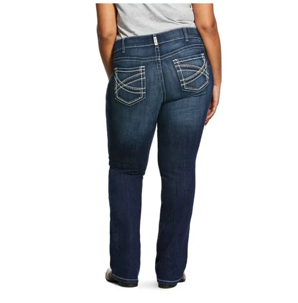 Ariat Women's R.E.A.L. Mid Rise Stretch Ivy Boot Cut Jeans Size 33R. - Image 2