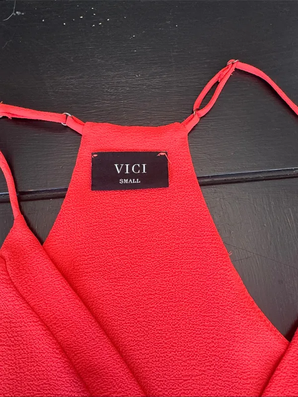 Vici Coral V-Neck Spaghetti Strap Cami - Image 3