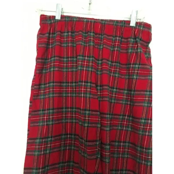 2 Piece Family PJs Macys Women's Flannel Pajama Lounge Set Size Small - Image 9