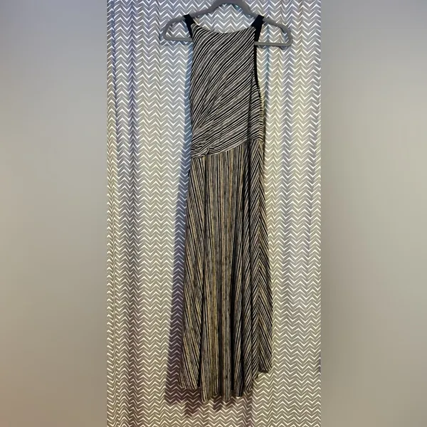 Anthropologie / Maeve | Salsola Striped Hi-Low Tie-Waist Maxi Dress, size XS - Image 6
