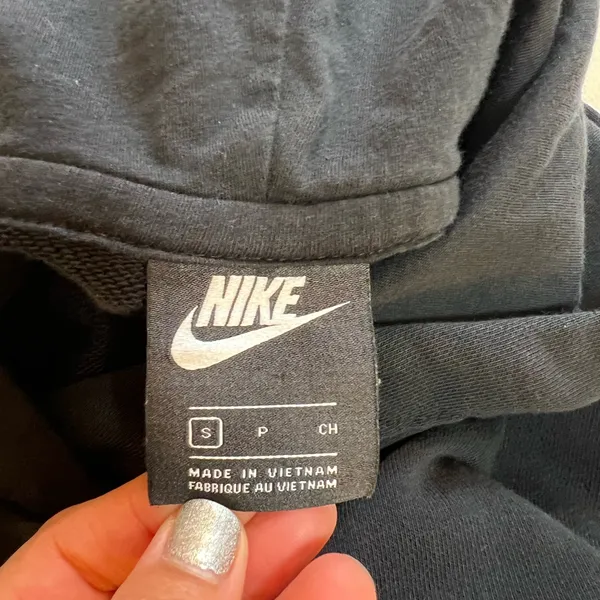 Nike women’s black Hoodie Sweater Size ‎ Small “oversize “ - Image 2