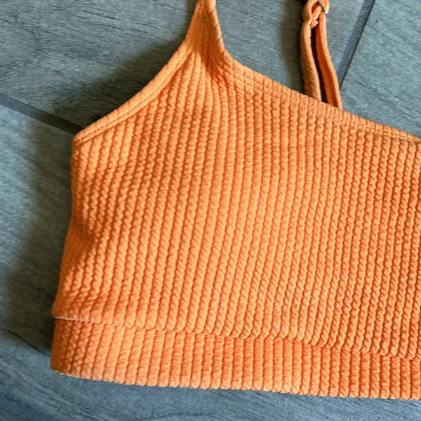 Orange bikini top Size L - Image 2