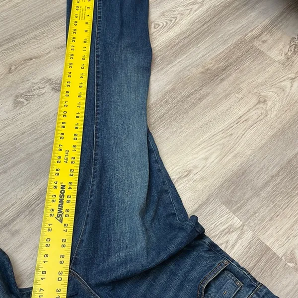tractr Dark Wash Blue Wide Leg Women's Stretchy Jeans Size 4/27 - Image 9