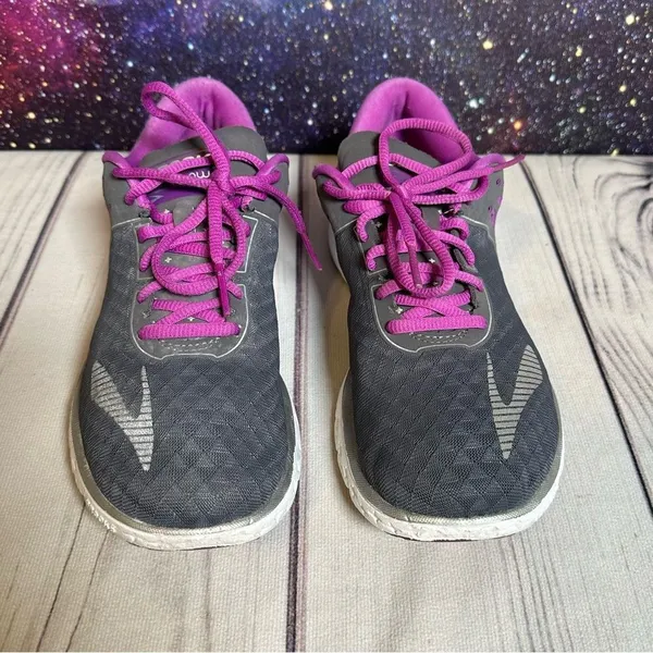 Brooks Running Shoes Pure Flow 6 Purple Gray Athletic Sneakers Women Sz‎ 9 - Image 2