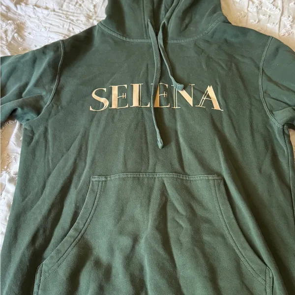 Selena Gomez Olive Green Cozy Single Soon Collection Single All The Way - Image 5