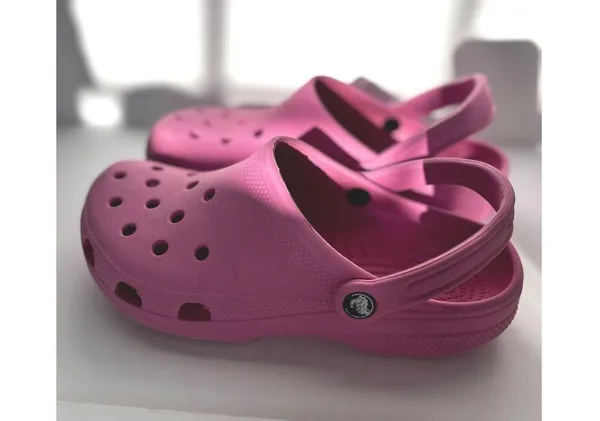 Crocs Classic Clogs Comfort Slip On Casual Shoes Pink Women's Size 9 - Image 4