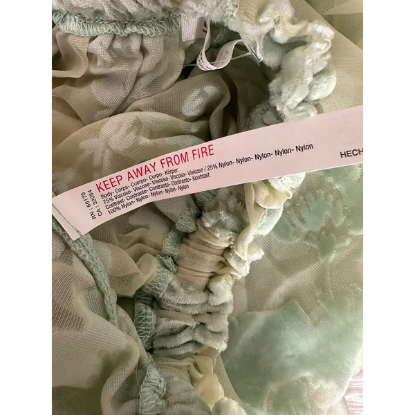 FREE PEOPLE Intimately Forever Young Velvet Bloomer Whimsy Burnout Pants Size XS - Image 11