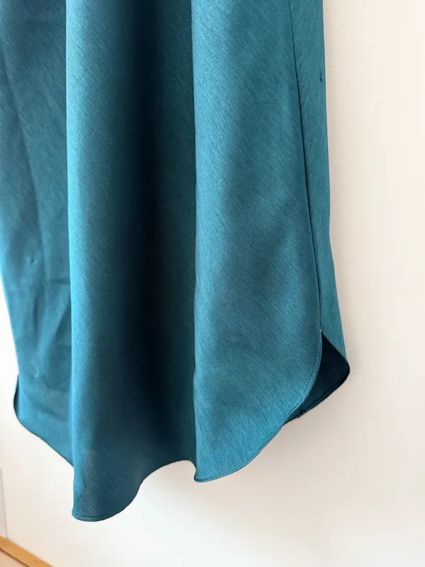 Vintage Claudel Emerald Green Midi Slip Dress - Image 7