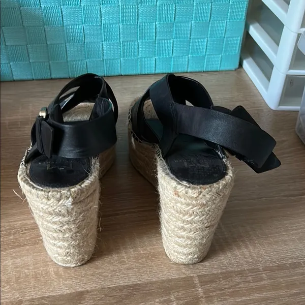 Marc Fisher Black Espadrille Shoes - Image 3