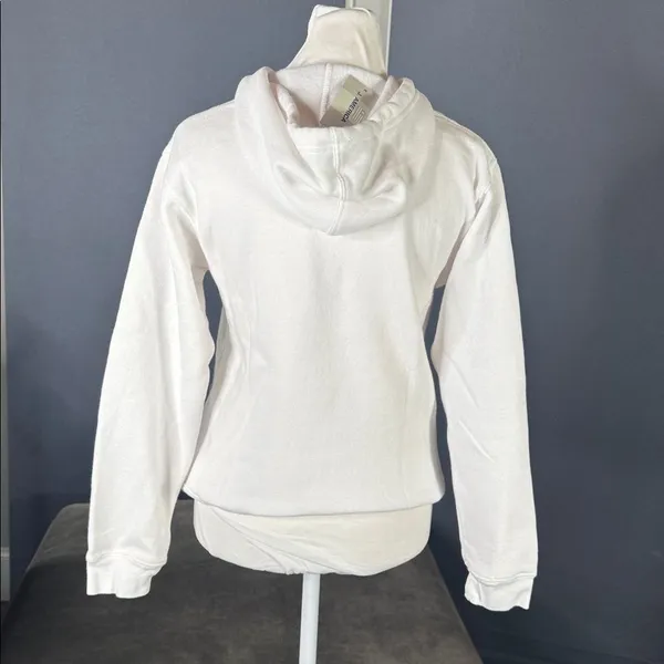 J. America Women’s Virginia Tech White College Hoodie Embroidered Size S NEW - Image 4