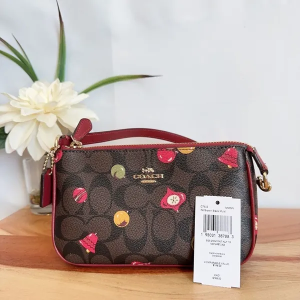 Coach Nolita 19 In Signature Canvas wristlet With‎ Ornament Print - Image 6