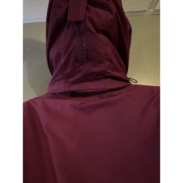 L.L.Bean Goosedown Coat Womens Large Purple Hooded Gore-Tex Down Parka Faux Fur - Image 9