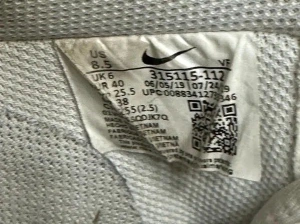 Nike Air Force 1 Low '07 AF1 White Size 8.5 - Image 9