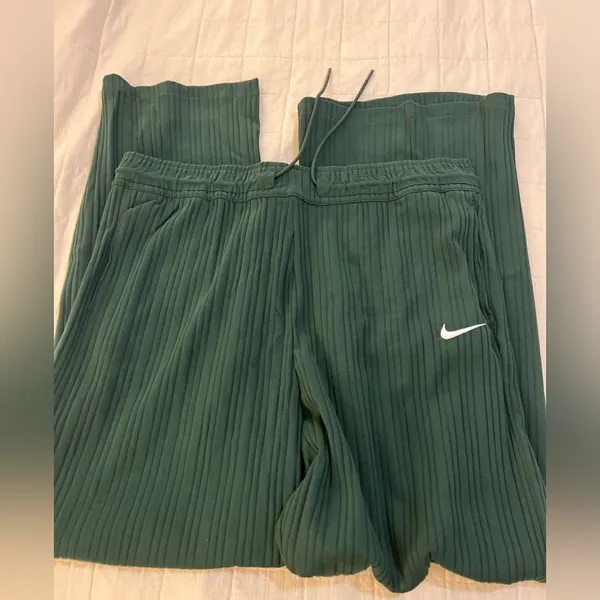 Women’s Nike Ribbed Jersey Wide Leg Pants - Image 8