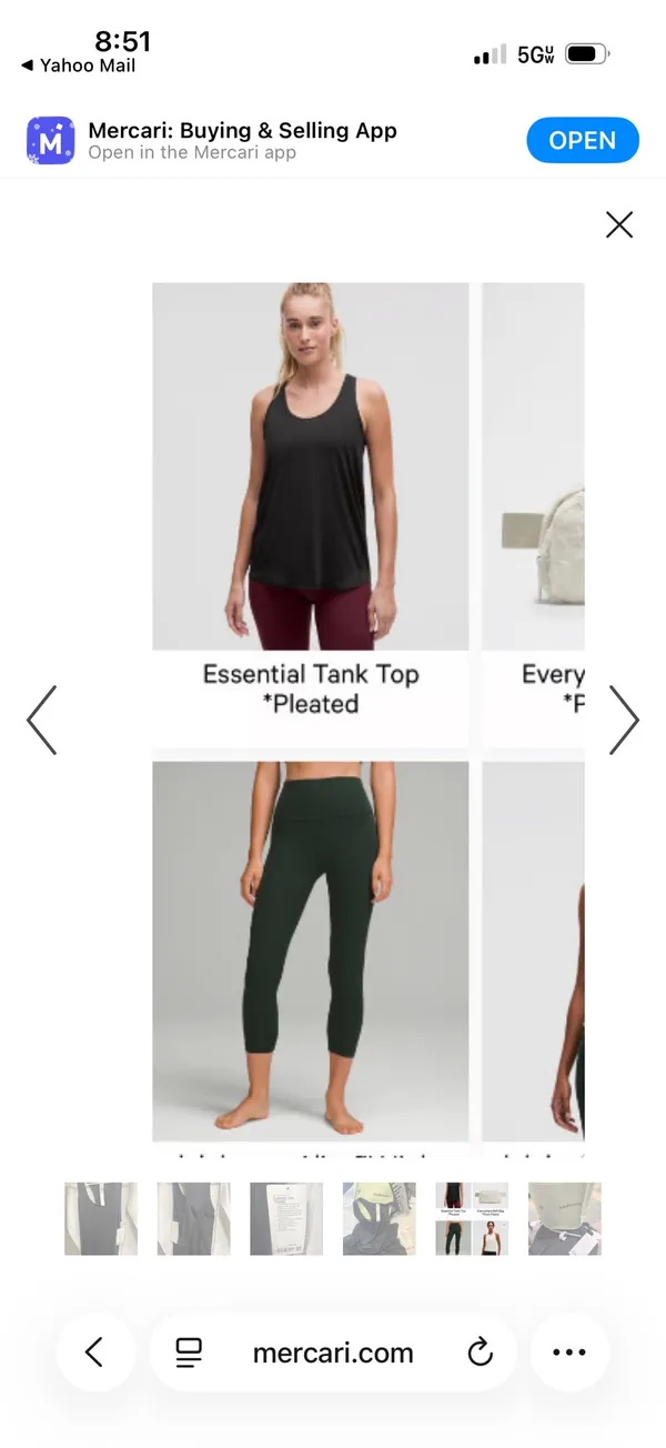 NWT Lululemon sheer black tank size 4 - Image 6