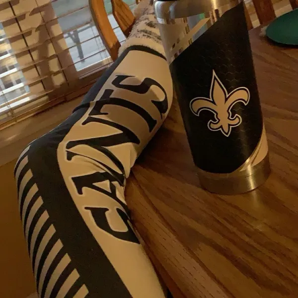 National Football League New Orleans Saints black and gold striped leggings S - Image 2