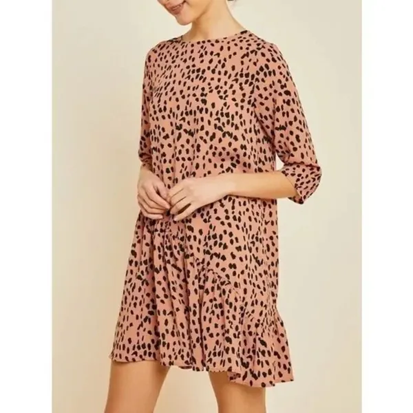 Womens Hayden Los Angeles Andy Asymmetrical Animal Print Swig Dress - Sz S - Image 2