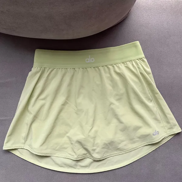 Alo Yoga Match Point Tennis Skirt Iced Green Tea S - Image 3