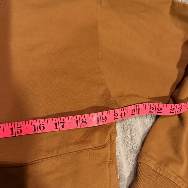 Richer Poorer Women Quarter Zip Sweatshirt Tobacco Brown Small Pullover - Image 4