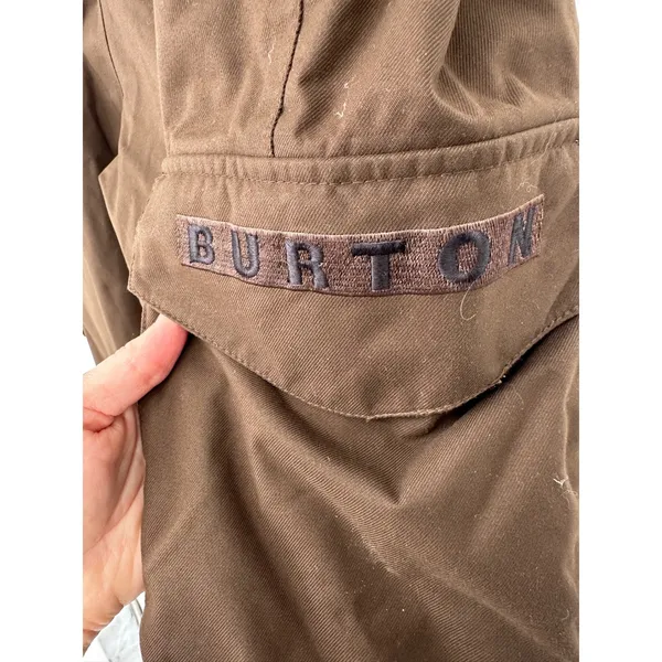 Burton Snowboard Pants‎ Dryride Women L Brown Cargo Insulated Winter Ski Outdoor - Image 6