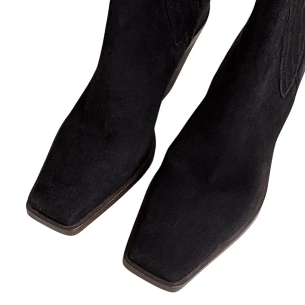 EUC Vince Camuto Leather Ackella Boots Black Size 8 - Image 4