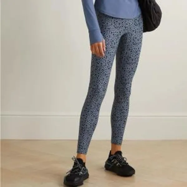 ALL ACCESS cheetah print Blue and Black Leggings - Image 4
