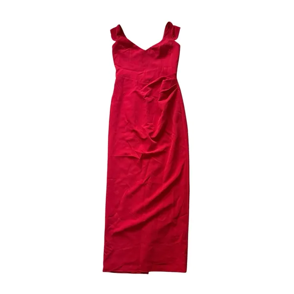 Showpo Veronika Off Shoulder Gown NWT Red 10 US Sweetheart Maxi Dress - Image 4