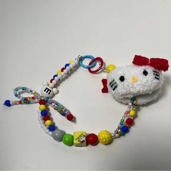 Sanrio Hello Kitty Colorful Beaded Bag Charm Bag Chain Accessory - Image 6