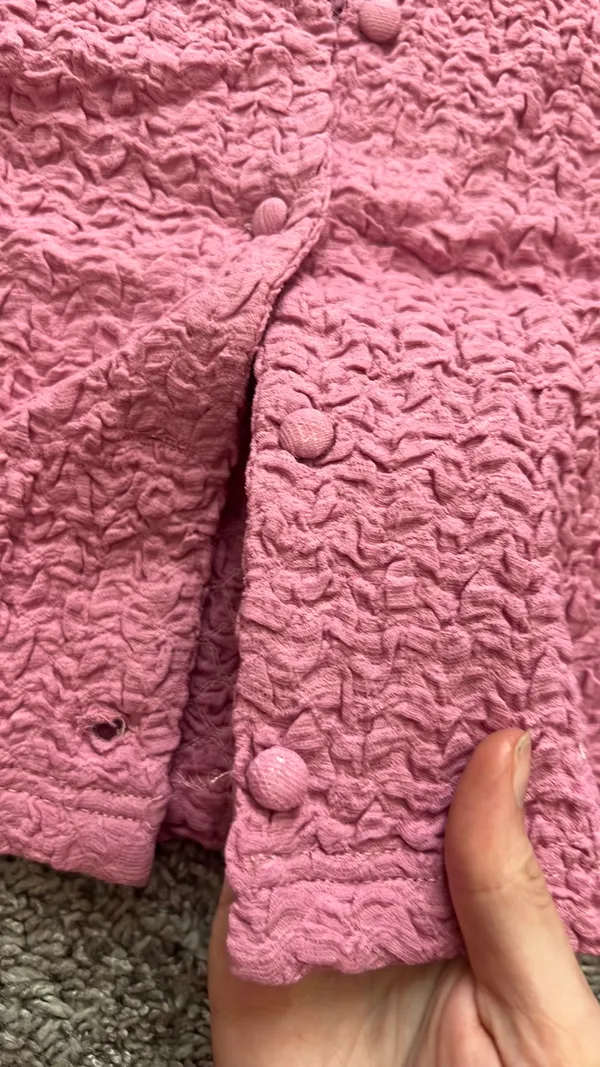 Le lis Pink Button Up Cardigan - Image 4