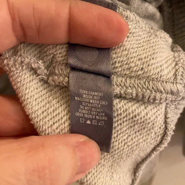 Aerie American Eagle Relaxed Grey Turtleneck Sweatshirt, Loungewear, Women's Sm - Image 8