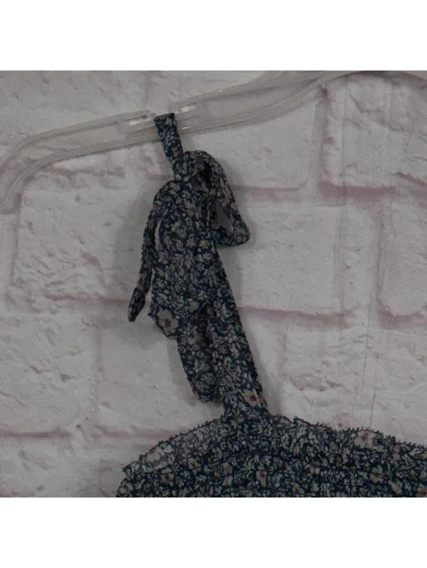 Abercrombie & Fitch Medium Floral Smocked Tank Top - Image 3