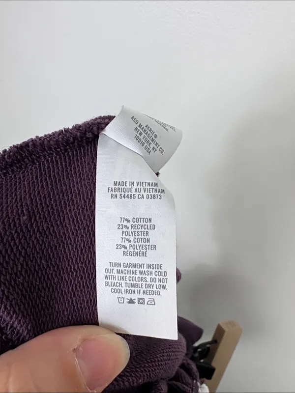 Aerie Jet Setter Joggers Sweatpants Cool Berry Purple Women’s Size Small Cotton - Image 5