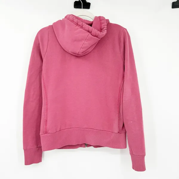Abercrombie & Fitch Womens Y2K‎ 2000s Preppy Full Zip Hoodie Sweatshirt Size L - Image 6
