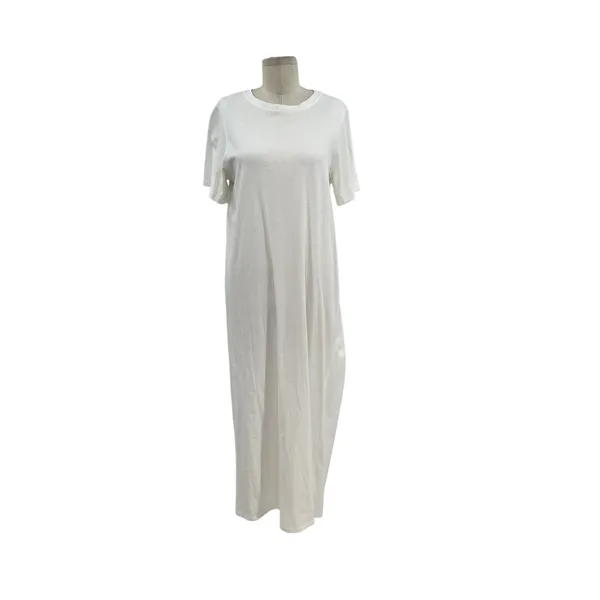 Tuckernuck Pomander‎ Place Zoe Maxi Tee Dress Short Sleeve White Size Medium - Image 4