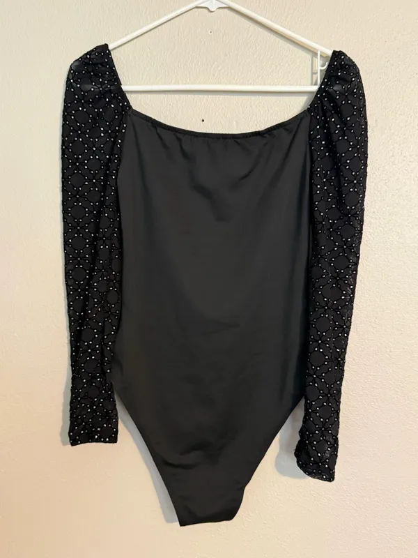 SheIn Sparkly bodysuit black - Image 2