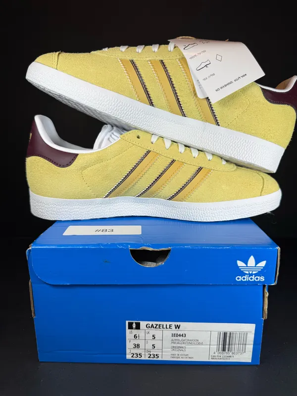 Adidas Gazelle “Almost Yellow” size 6.5W - Image 4