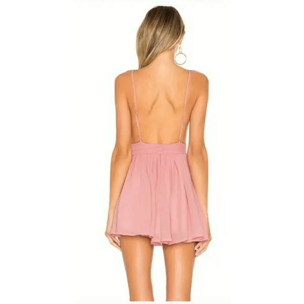 Michael Costello X Revolve Justin Mini Dress Women's Pink Size Medium - Image 2
