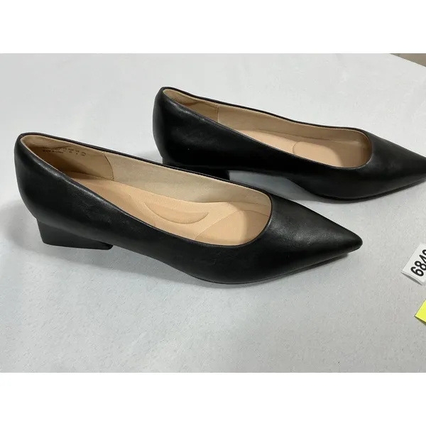 Dream Paris Womans New Slip On Pumps Black Us 11 Eu 43 Block Heel Pointed Toe - Image 2