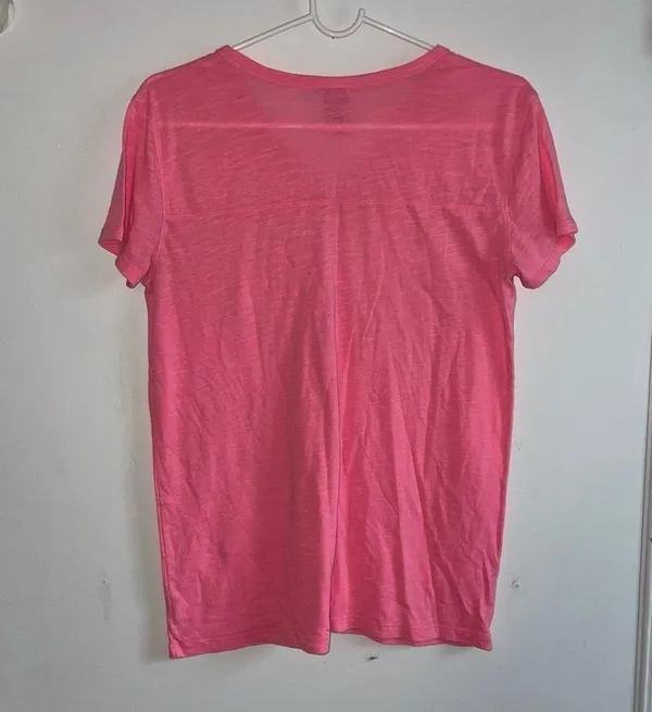 Pink Victoria’s Secret- V Neck T-Shirt XS - Image 3