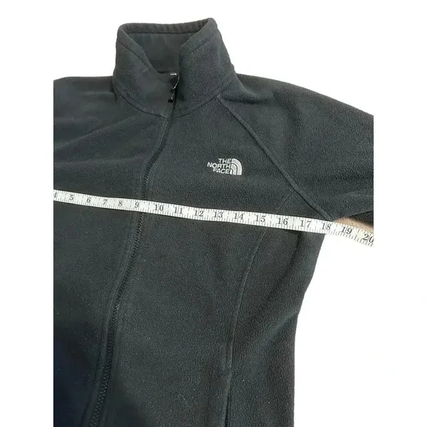 North Face Full Zip Fleece Women's Size Medium Black Hiking Warm Active - Image 6