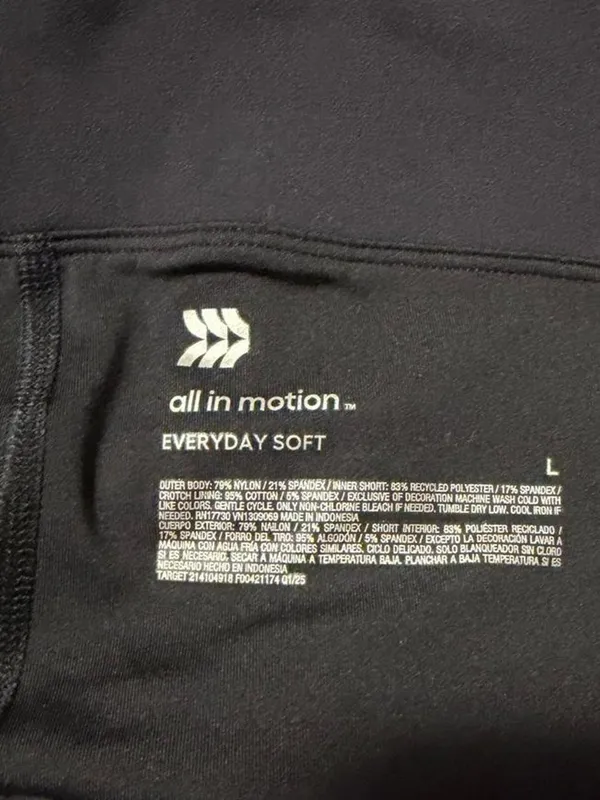 all in motion Black Mini Skort with White Trim - Image 4
