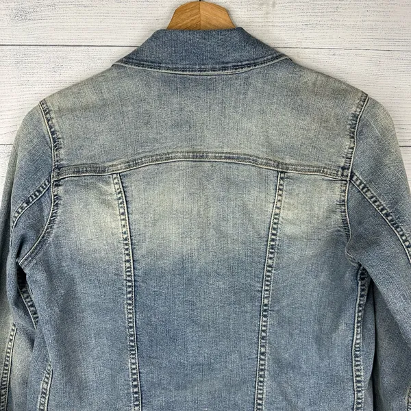 Levis Signature Womens size Small Gold Classic Trucker Denim Jacket - Image 6