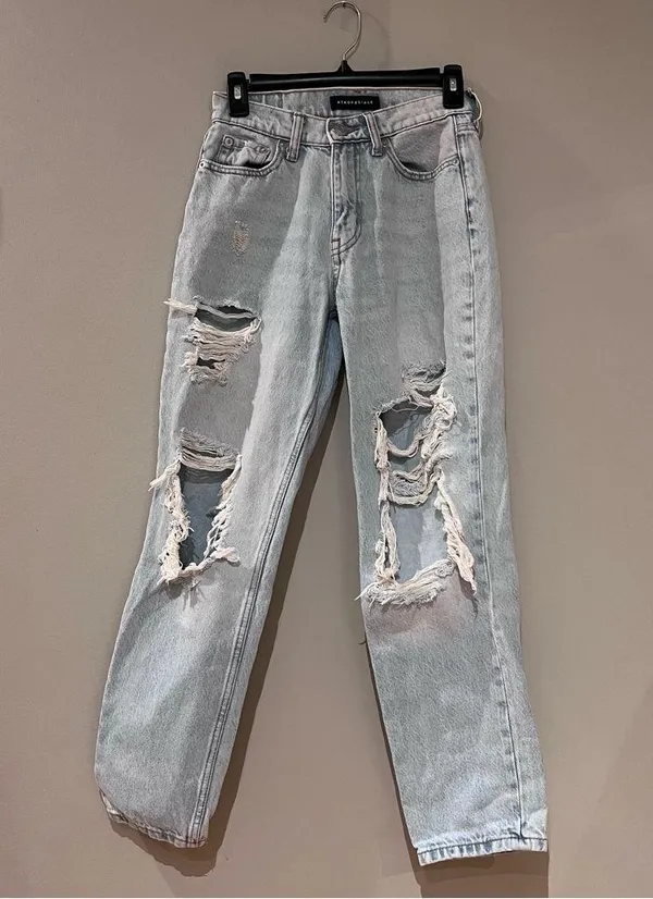 Aeropostale High Rise Mom Jeans Size 0 - Image 3
