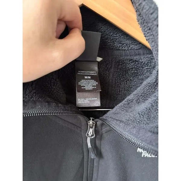 The North Face Morning Glory Full Zip Fleece Jacket Black Medium - Image 2