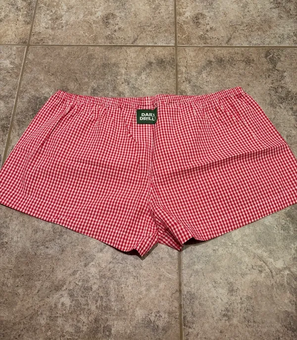daily drills heart gingham micro shorts - Image 2