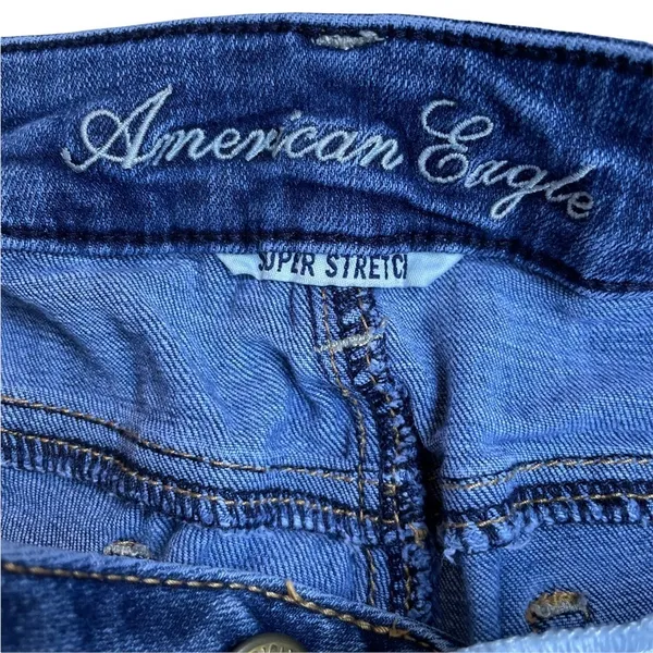 American Eagle AEO Jeans Denim Jeggings Super Stretch GUC Size 4 - Image 2