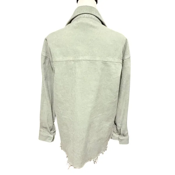 Pac Sun Pale Green Button Down Shacket Top Women's XS / S - Image 2
